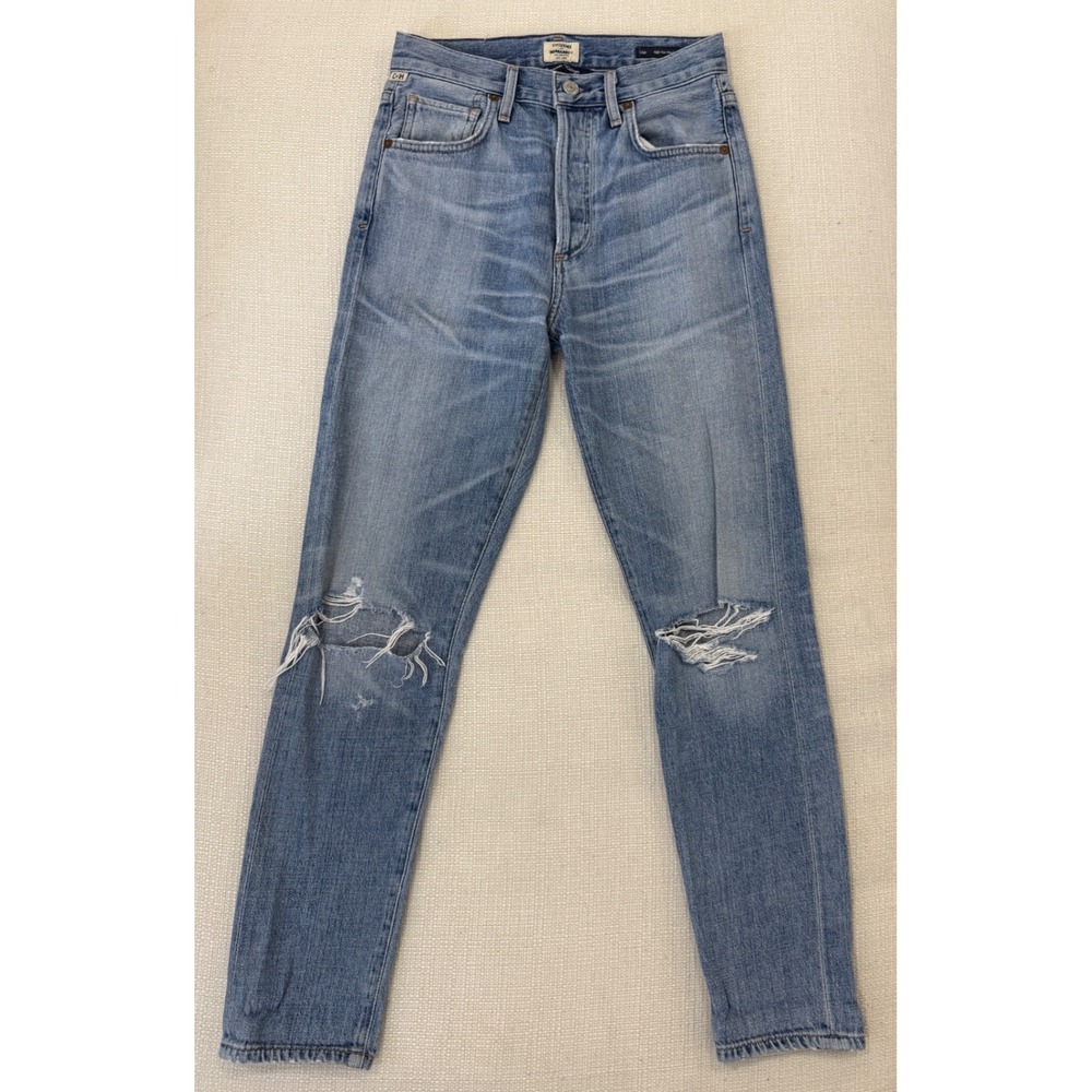 Citizens of Humanity Liya Jeans Womens 22 High Rise Distressed Crop Excellent